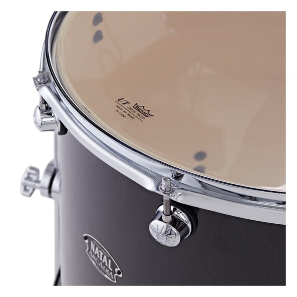 Natal Arcadia Poplar 22" Drum Kit w/Hardware & Paiste Cymbals - floor tom hoop