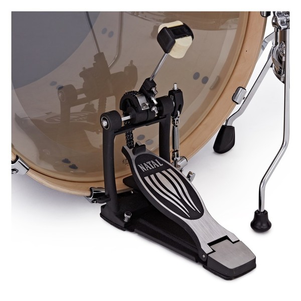 Natal Arcadia Poplar 22" Drum Kit w/Hardware & Paiste Cymbals - kick pedal