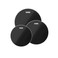 Evans Black Chrome Rock Tom Pack, 10, 12, 16'' Heads