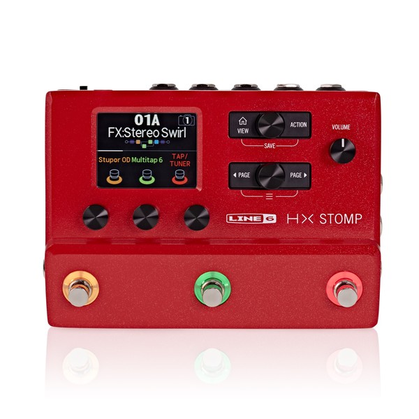 Line 6 Helix HX Stomp Multi-Effects Pedal Ltd Ed, Red