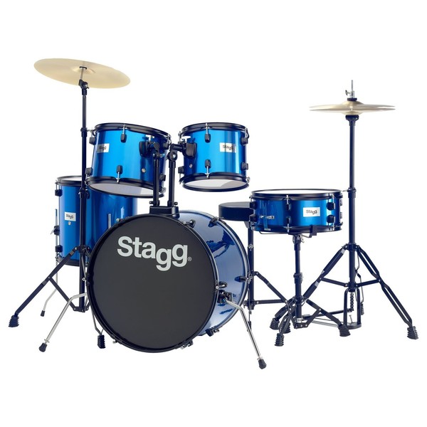 Stagg 5pc 20'' Drum Kit, Blue - main image