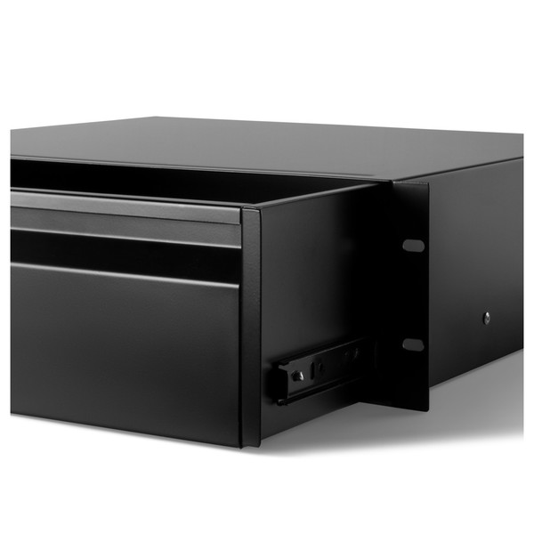 Adam Hall 874E03 ERGO 19'' Rack Drawer, 3U, Open Close Up