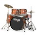 Stagg 5pc 22'' Drum Kit, Brown Sparkle