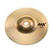 Sabian AAX Series Splash 6'' Cymbal, Brilliant Finish - angle