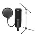 Audio Technica AT2020 Microphone with Stand and Free Pop-Shield