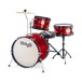 Stagg 3pc 16''' Junior Drum Kit z elementy konstrukcyjne i tronem, czerwony