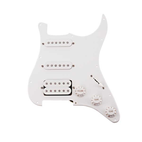 Guitarworks H-S-S Preloaded Scratchplate, White