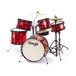 Stagg 5pc 16''' Junior Drum Kit z elementy konstrukcyjne i tronem, czerwony