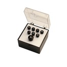 Martin 18APP50 Bridge Pins Set of 8, Ebony w/ Pearl Inlay