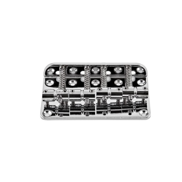 Guitarworks 4-Saddle Bass Guitar Bridge, Chrome