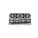 Guitarworks 4-Saddle Bass Guitar Bridge, Chrome