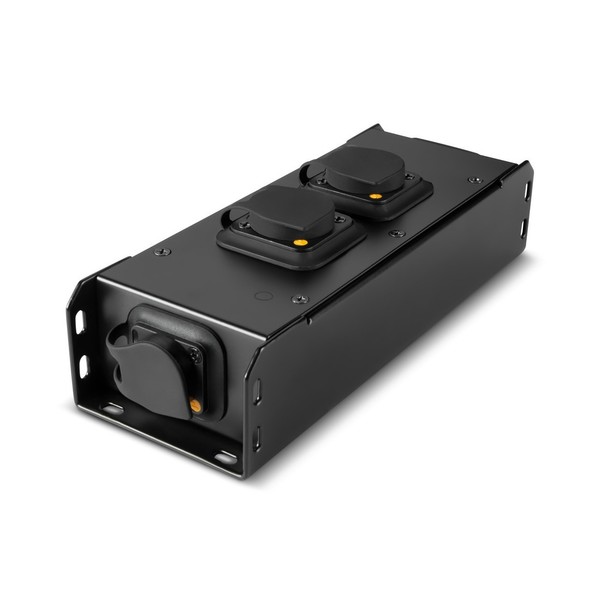 Adam Hall PRO PORT 2TT Power Distributor, TR1, Front Angled OUTPUT