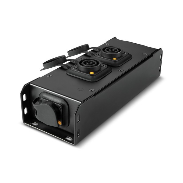 Adam Hall PRO PORT 2TT Power Distributor, TR1, Front Angled TOP OUTPUTS OPEN