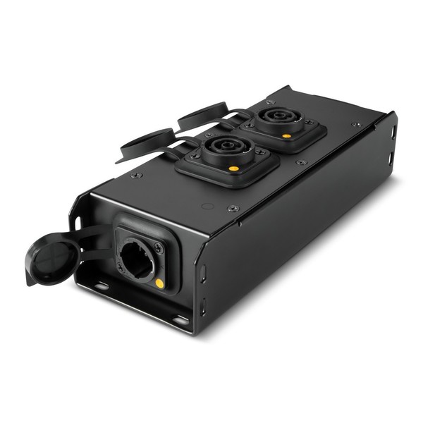 Adam Hall PRO PORT 2TT Power Distributor, TR1, Front Angled ALL CONNECTORS OPEN
