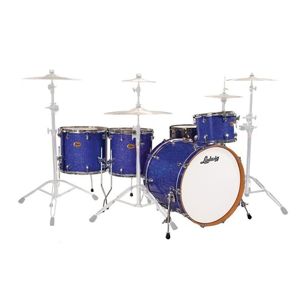 Ludwig Centennial Zep Set 26" 4pc Shell Pack, Blue Sparkle