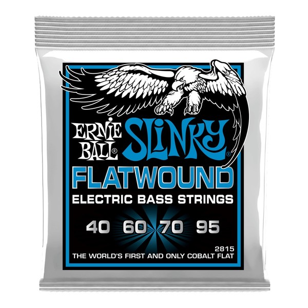 Ernie Ball Slinky Cobalt Flatwound Bass Strings, 40-95