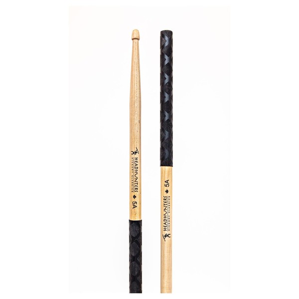 Headhunters Hickory Classic 5A Black Grip, Wood Tip - main image