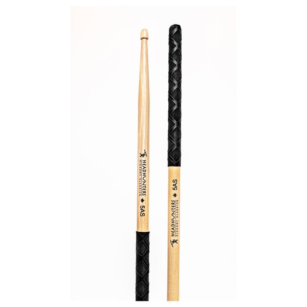 Headhunters Hickory Classic 5AS Black Grip, Wood Tip - main image