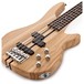 Chicago 5 String Neck Thru Bass Guitar + 15W Amp Pack, Natural Slanted