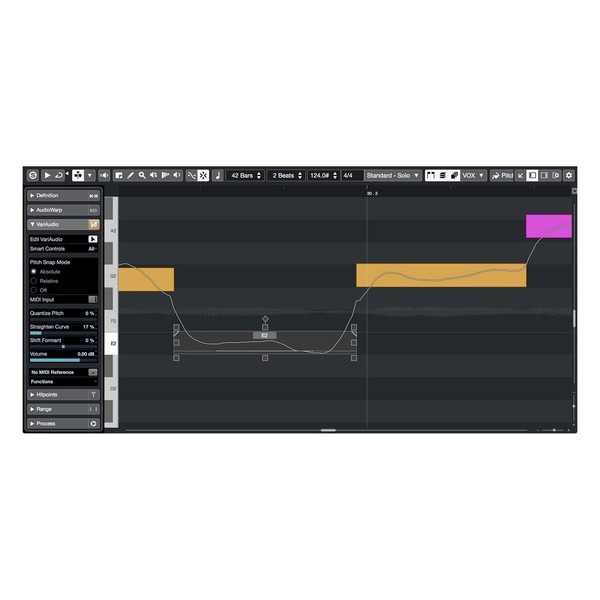 Cubase Pro 10 - VariAudio