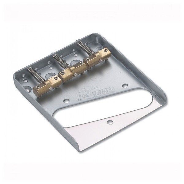 Wilkinson Classic 3-Saddle Guitar Bridge, Chrome