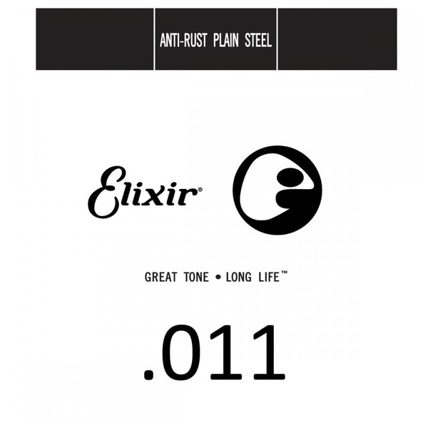 Elixir E13011 Plain Steel Single String, .011