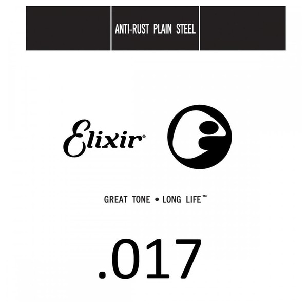 Elixir E13017 Plain Steel Single String, .017 