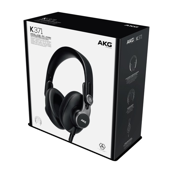 AKG K371 Closed Back Headphones, Box