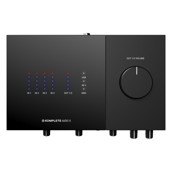 Native Instruments Komplete Audio 6 MK2 with Komplete 12 Ultimate - interface top