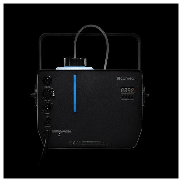 Cameo PHANTOM H2 Compact Hazer, Illuminated Tank Blue