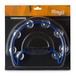 Stagg Cutaway Tambourine, 16 Jingles, Blue - boxed
