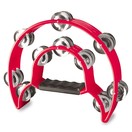 Stagg Cutaway Tambourine, 20 Jingles, Red