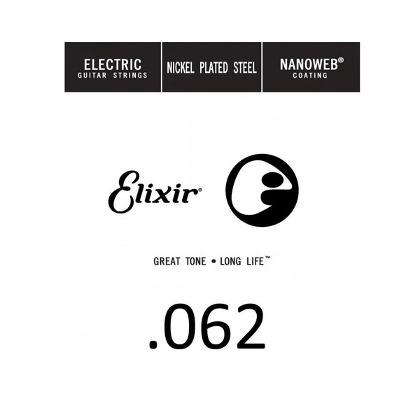 Elixir E15262 Nanoweb Electric Single String, .062