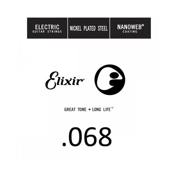 Elixir E15268 Nanoweb Electric Single String, .068
