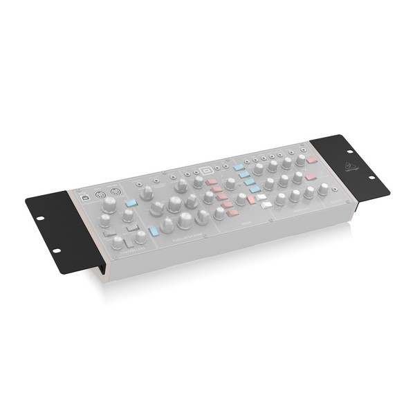 Behringer 19" Rack Ears for 70 HP Eurorack Chassis, Mounted Preview Angled Right