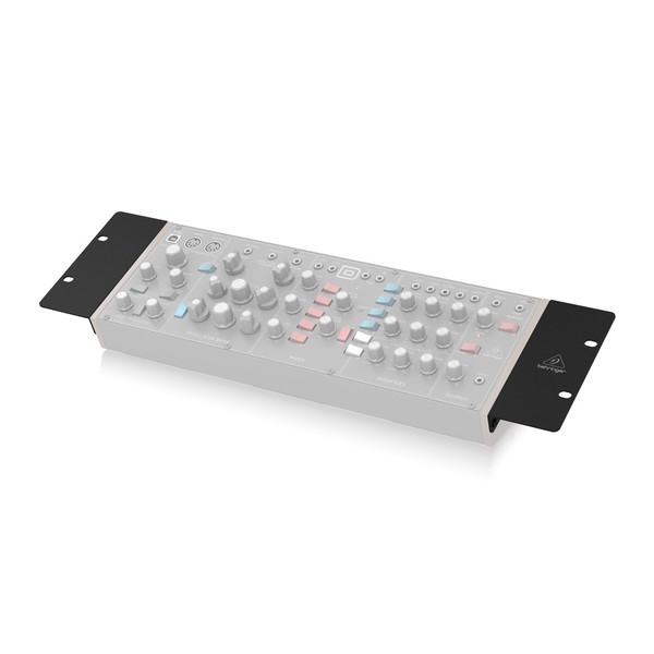 Behringer 19" Rack Ears for 70 HP Eurorack Chassis, Mounted Preview Angled Left
