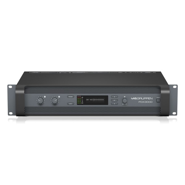 Lab Gruppen PDX3000 Power Amplifier with DSP, Front Tilted