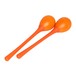 Stagg Long Handled Plastic Egg Maracas, Orange Pair