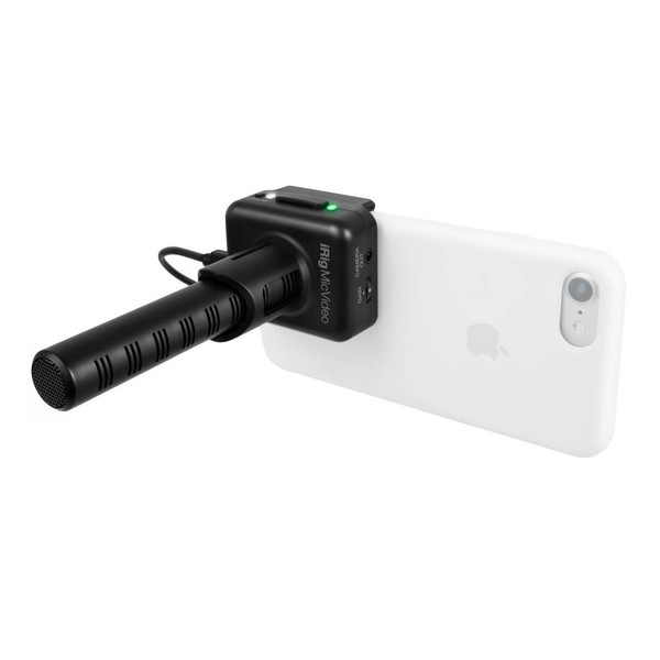 iRig Mic Video Microphone - Mounted on phone (Phone Not Included)