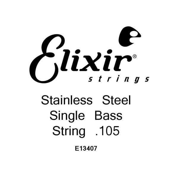 Elixir E13407 Stainless Steel Bass String, .105