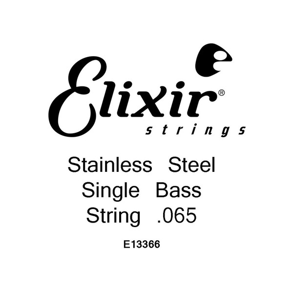 Elixir E13366 Stainless Steel Bass String, .065