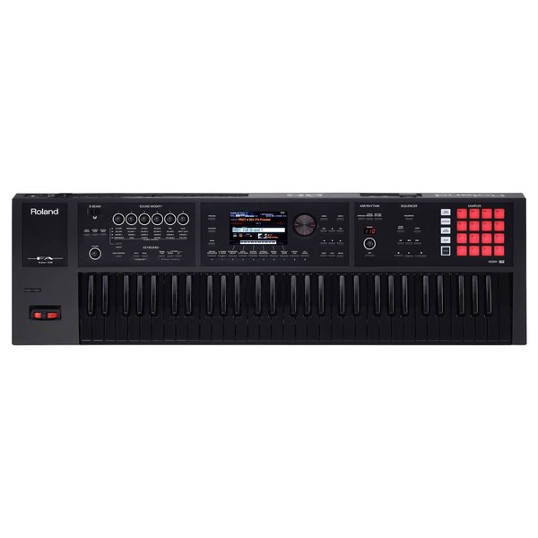 Roland FA-06B Music Workstation, Black Keyboard Edition - Top