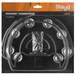 Stagg 1/2 Moon Drumset Tambourine, Black - in box