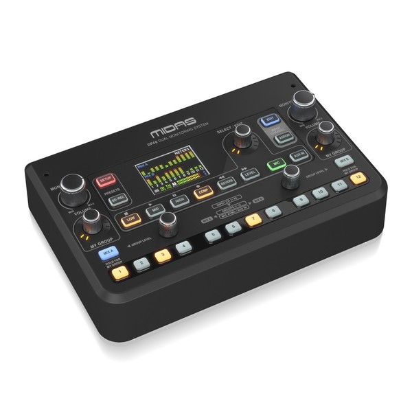Midas DP48 Dual 48-Channel Personal Monitor Mixer, Angled Right