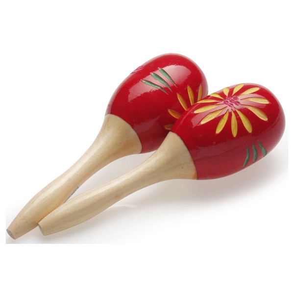 Stagg 16cm Wood Maracas, Red - main image