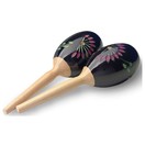 Stagg 19cm Wood Maracas, Black