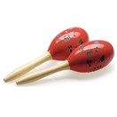 Stagg 28cm Maracas de madera, Rojo