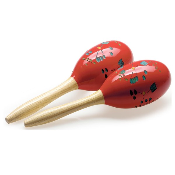 Stagg 28cm Wood Maracas, Red - main image