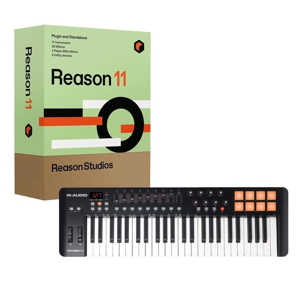 M-Audio Oxygen 49 V4 with Upgrade to Reason 11 - Full Bundle