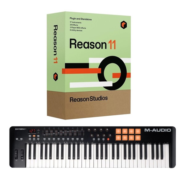 M-Audio Oxygen 61 V4 with Upgrade to Reason 11 - Full Bundle